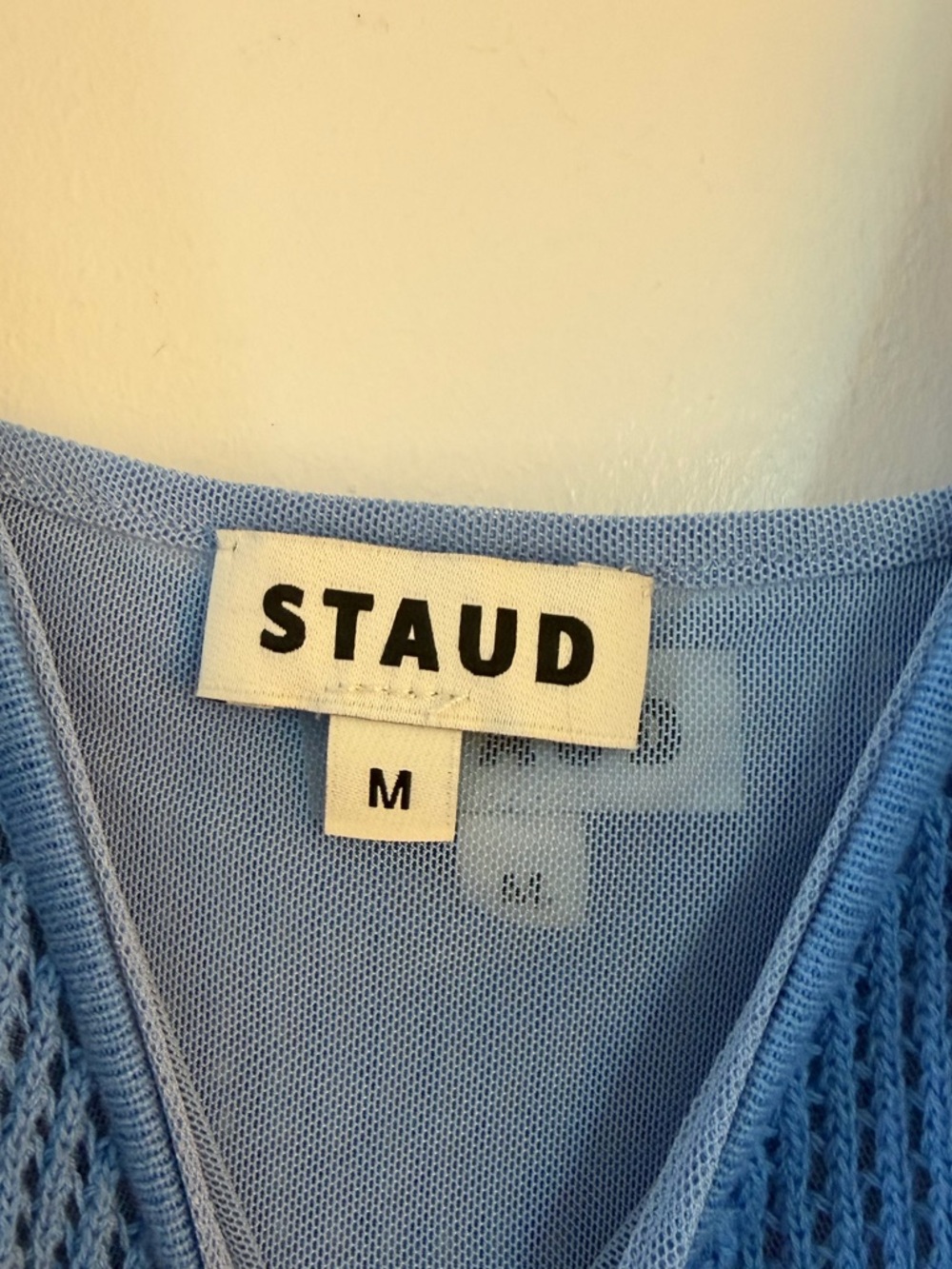Staud Colorblock Knit Maxi Dress in Light Blue, Green & Royal Blue, sz M - Picture 2 of 10